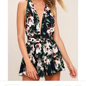 Lulu’s Tropical Print Convertible romper